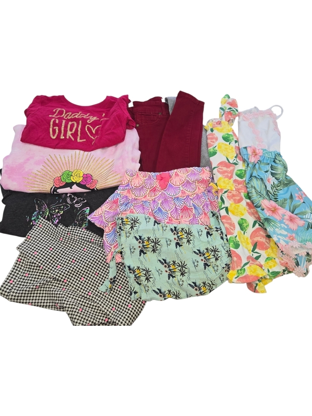Girls Clothing Bundle Size 4 – Cute Mix | Rompers, Tops, Bottoms
